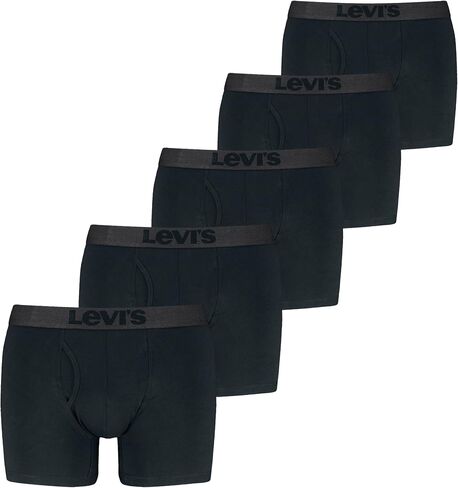 Levi's Men's 5-pack Boxer Brief With Melange Waistband, Soft Cotton, Tag-free, Breathable Comfort in Saudi Arabia
