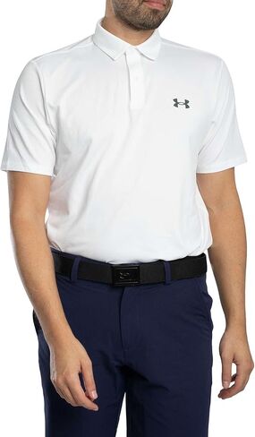Under Armour Men's Matchplay Golf Polo, (100) White / / Pitch Gray, Small in Kuwait