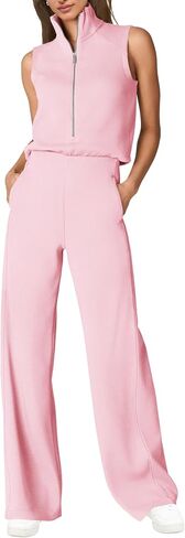 SENSERISE Womens Summer Jumpsuits Dressy Casual One Piece Jumpsuit Wide Leg 2026 Lounge Vacation Airport Travel Outfit in Kuwait
