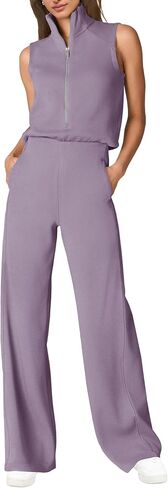 SENSERISE Womens Summer Jumpsuits Dressy Casual One Piece Jumpsuit Wide Leg 2026 Lounge Vacation Airport Travel Outfit in Kuwait