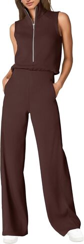 SENSERISE Womens Summer Jumpsuits Dressy Casual One Piece Jumpsuit Wide Leg 2026 Lounge Vacation Airport Travel Outfit in Kuwait