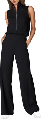 SENSERISE Womens Summer Jumpsuits Dressy Casual One Piece Jumpsuit Wide Leg 2026 Lounge Vacation Airport Travel Outfit in Kuwait