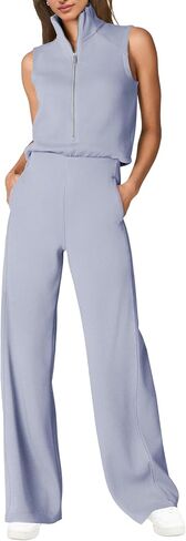 SENSERISE Womens Summer Jumpsuits Dressy Casual One Piece Jumpsuit Wide Leg 2026 Lounge Vacation Airport Travel Outfit in Kuwait