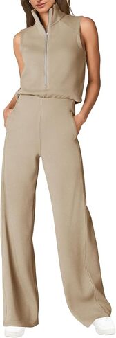 SENSERISE Womens Summer Jumpsuits Dressy Casual One Piece Jumpsuit Wide Leg 2026 Lounge Vacation Airport Travel Outfit in Kuwait