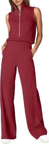 SENSERISE Womens Summer Jumpsuits Dressy Casual One Piece Jumpsuit Wide Leg 2026 Lounge Vacation Airport Travel Outfit in Kuwait