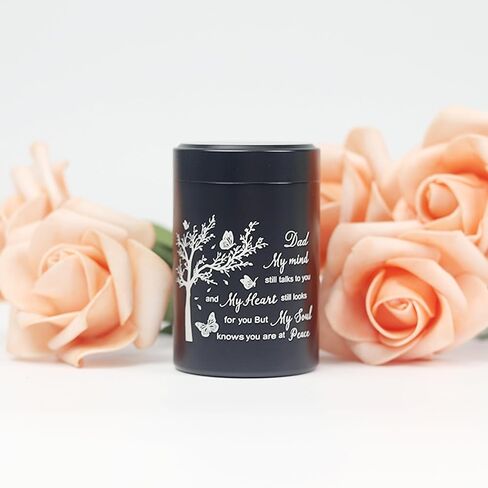 3 Inch Small Urn for Human Ashes Aluminum Mini Cremation Small Keepsake Box for Sharing Ashes Mini Urn-Dad in Saudi Arabia