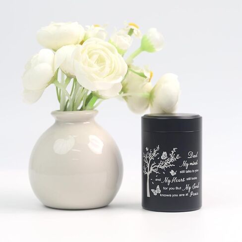 3 Inch Small Urn for Human Ashes Aluminum Mini Cremation Small Keepsake Box for Sharing Ashes Mini Urn-Dad in Saudi Arabia