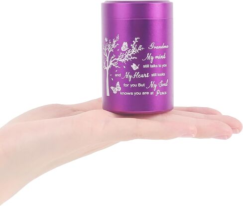 3 Inch Small Urn for Human Ashes Aluminum Mini Cremation Small Keepsake Box for Sharing Ashes Mini Urn-Dad in Saudi Arabia