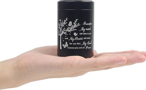 3 Inch Small Urn for Human Ashes Aluminum Mini Cremation Small Keepsake Box for Sharing Ashes Mini Urn-Dad in Saudi Arabia