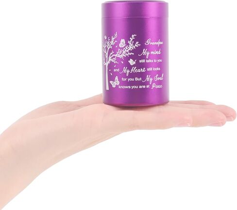 3 Inch Small Urn for Human Ashes Aluminum Mini Cremation Small Keepsake Box for Sharing Ashes Mini Urn-Dad in Saudi Arabia