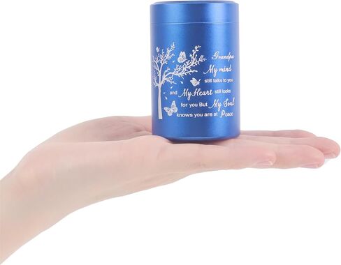 3 Inch Small Urn for Human Ashes Aluminum Mini Cremation Small Keepsake Box for Sharing Ashes Mini Urn-Dad in Saudi Arabia