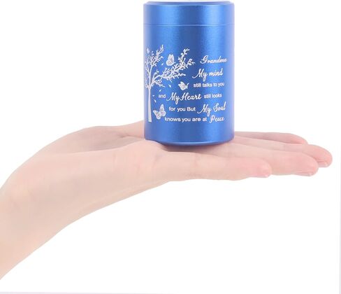3 Inch Small Urn for Human Ashes Aluminum Mini Cremation Small Keepsake Box for Sharing Ashes Mini Urn-Dad in Saudi Arabia