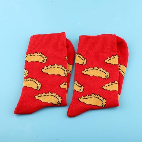 PWHAOO 1 Pair Pierogi Socks Dumpling Socks Polish Food Socks Poland Pride Gift Pierogi Lover Gift (Pierogi Socks) in Kuwait