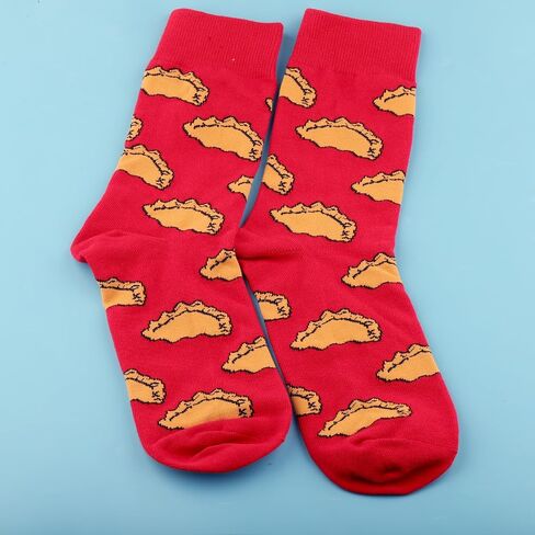 PWHAOO 1 Pair Pierogi Socks Dumpling Socks Polish Food Socks Poland Pride Gift Pierogi Lover Gift (Pierogi Socks) in Kuwait