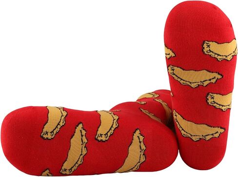PWHAOO 1 Pair Pierogi Socks Dumpling Socks Polish Food Socks Poland Pride Gift Pierogi Lover Gift (Pierogi Socks) in Kuwait