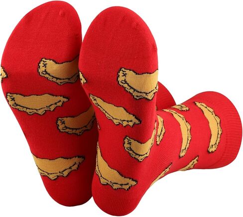 PWHAOO 1 Pair Pierogi Socks Dumpling Socks Polish Food Socks Poland Pride Gift Pierogi Lover Gift (Pierogi Socks) in Kuwait