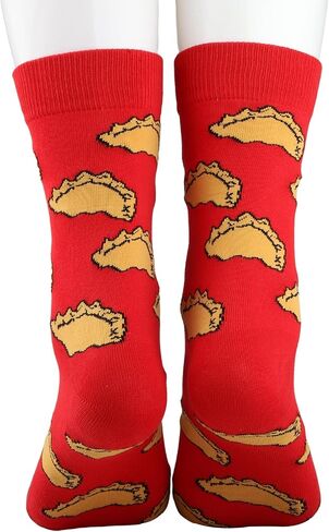 PWHAOO 1 Pair Pierogi Socks Dumpling Socks Polish Food Socks Poland Pride Gift Pierogi Lover Gift (Pierogi Socks) in Kuwait