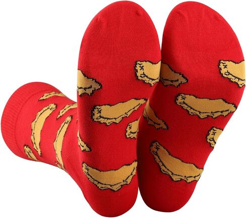 PWHAOO 1 Pair Pierogi Socks Dumpling Socks Polish Food Socks Poland Pride Gift Pierogi Lover Gift (Pierogi Socks) in Kuwait