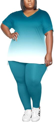 PINSV Women's Plus Size 2 Piece Outfits Sweatsuits Tracksuit Loungewear Sets in Saudi Arabia