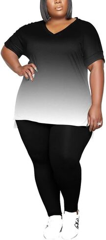 PINSV Women's Plus Size 2 Piece Outfits Sweatsuits Tracksuit Loungewear Sets in Saudi Arabia