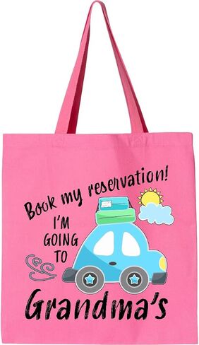 inktastic Book My Reservation I'm Going To Grandma's Tote Bag in Kuwait
