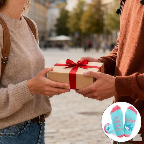 هدايا القرش للنساء والفتيات، لطيفة ومضحكة، لمحبي القرش، إكسسوارات، جوارب، هدايا عيد الميلاد، حشوات عيد الميلاد، عيد الميلاد، الفيل الأبيض، التخرج، هدايا عيد الأم in Kuwait