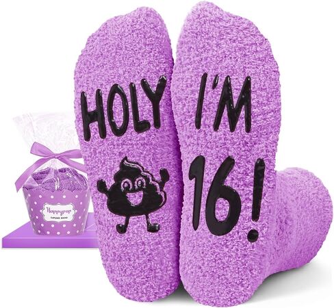 HAPPYPOP Birthday Gift Ideas for Girls - 15-18 Year Old Holy Fuzzy Socks for Teens Daughter in Saudi Arabia
