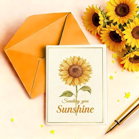 جوارب HAPPYPOP Sunflower للنساء - صندوق هدايا Sunshine مع سوار وسلسلة مفاتيح وبطاقة - عيد ميلاد، هدايا عيد الأم للأم والصديق in Kuwait