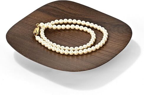 Solid Wood Jewelry Display Tray for Rings Earrings Necklace Bracelet, Jewelry Photograph Display Tray Catchall in Kuwait