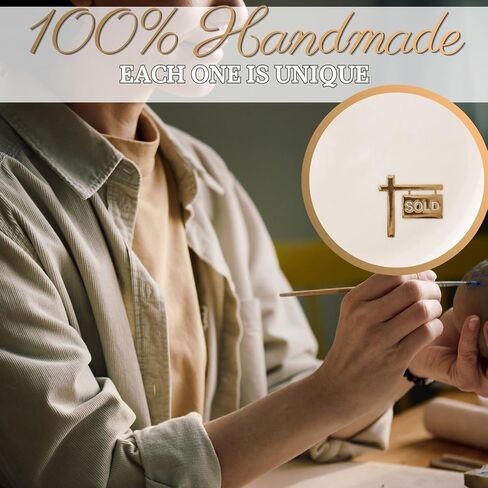 InnoBeta Realtor Gifts for Women, Ceramic Jewelry Tray Decorative Trinket Dish for Rings Earrings Necklaces Bracelet Watch Keys in Kuwait
