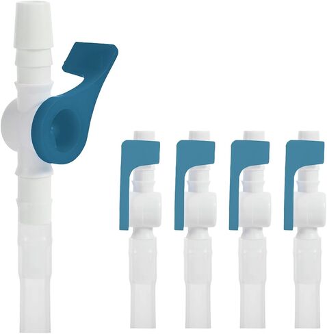 5PCS Urine Drainage Catheter valves, Easy to Use Urinary Drainage Bag Valve, Smooth Edges, and Tubing for Urinary Catheter Supplies, Adjustable Catheter tubing (Purple) in Saudi Arabia