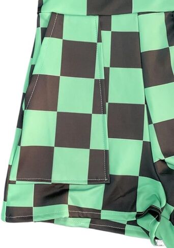 Women's Kawaii Clown Print Overalls Harajuku Dopamine Fashion Rainbow Diamond Pattern Suspender Jumpsuits Plus Size in Kuwait