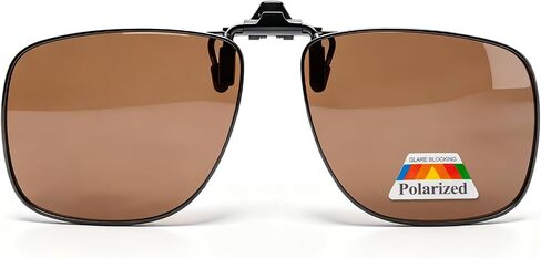 LianSan Upgraded Polarized Clip On Sunglasses Over Prescription Glasses,Flip Up Sun Shades Fit Eyeglasses Anti Glare in Saudi Arabia