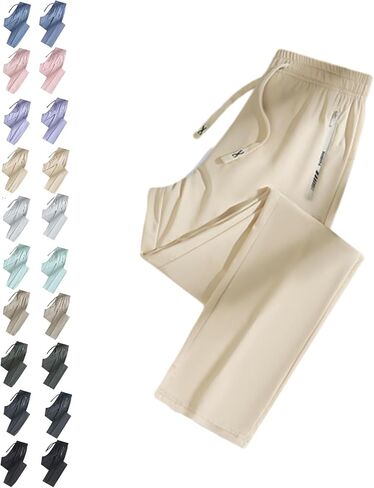 Comfys fit Pants for Women Over 50,StretchActive - Women's Ultra Stretch Ice Silk Comfort Casual Pants in Saudi Arabia