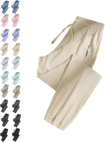 Comfys fit Pants for Women Over 50,StretchActive - Women's Ultra Stretch Ice Silk Comfort Casual Pants in Saudi Arabia