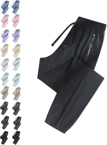 Comfys fit Pants for Women Over 50,StretchActive - Women's Ultra Stretch Ice Silk Comfort Casual Pants in Saudi Arabia