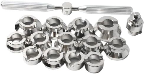 5537 Watch Back Remover Tool Kit, Watch Repair Tool with 13 Precision Dies for Professional Watchmaking and Maintenance - Fits 5700 Bench Opener in Saudi Arabia