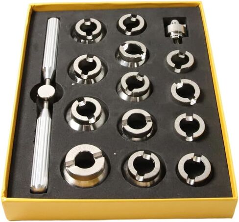 5537 Watch Back Remover Tool Kit, Watch Repair Tool with 13 Precision Dies for Professional Watchmaking and Maintenance - Fits 5700 Bench Opener in Saudi Arabia