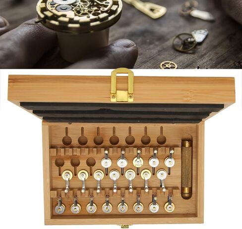 TeamSky Watch Power Cell Spring Winder Set, Watch Power Cell Spring Winder Professional Convinient Copper for Service for Watchmakers Winding Tool in Saudi Arabia