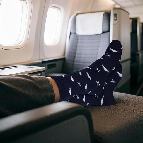 Cloud Airplane Socks, Fun Airplane Socks - Fun Airplane Travel Gifts for Men Women in Saudi Arabia