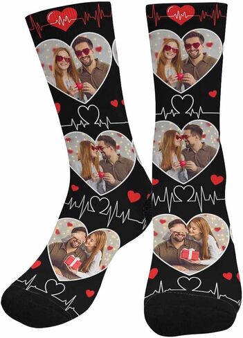 InterestPrint Personalized Custom Face Socks Print Photo Socks for Men Women in Saudi Arabia