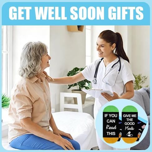 Get Well Soon Socks, Funny and Comforting Presents for Surgery Recovery, Gifts for Women and Men in Saudi Arabia