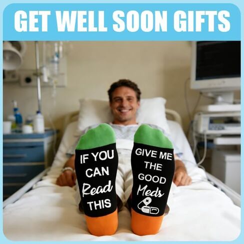Get Well Soon Socks, Funny and Comforting Presents for Surgery Recovery, Gifts for Women and Men in Saudi Arabia