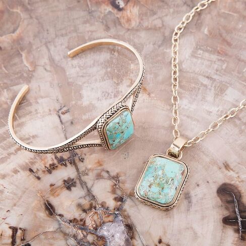 Credence Genuine Turquoise Cuff Bracelet in Saudi Arabia