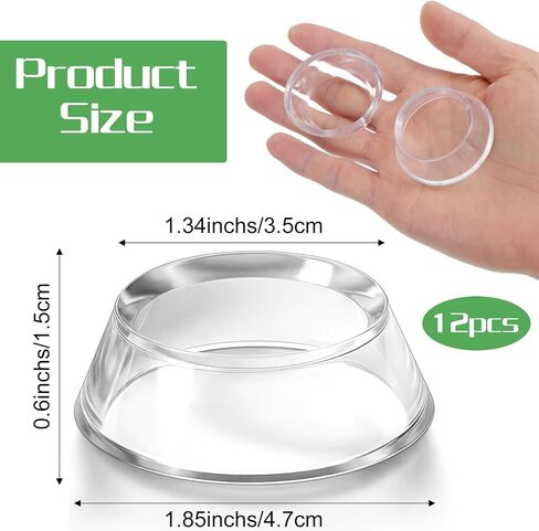12 Pcs Baseball Holder Stand,Acrylic Baseball Display Stand,Softball, Easter Eggs & Other Items, Round Sphere Baseballs Stands for Sports Collection or Easter Party Decor in Kuwait