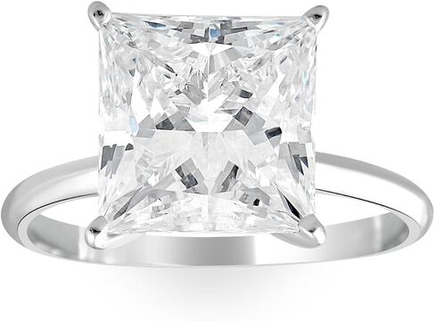 P3 POMPEII3 Pompeii Certified 5Ct Princess Cut Diamond 14k White Gold Engagement Ring Lab Grown (GH,VS) in Kuwait