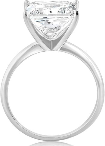 P3 POMPEII3 Pompeii Certified 5Ct Princess Cut Diamond 14k White Gold Engagement Ring Lab Grown (GH,VS) in Kuwait