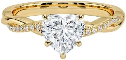 1.5 CT Moissanite Engagement Ring for Women | Twisted Vine Diamond Colorless VVS1 925 Sterling Silver 10K/14K/18K Gold | Bridal Wedding Anniversary Christmas Ring Gift in Saudi Arabia
