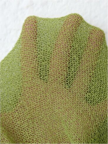 GORGLITTER Women's Plus Size Off The Shoulder Sheer Poncho Tops Floral Crochet Knit Asymmetrical Shawl Sweater in Kuwait