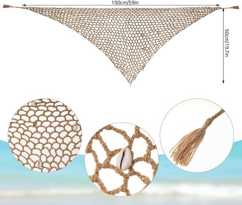 Fish Net Cover Up Skirt, Crochet Sarong Wraps for Women, Sexy Seashell Cover Up, Fishnet Triangle Shawl for Beach Swimsuits Green in Kuwait